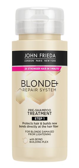 Foto van John frieda blonde+ repair system pre-shampoo treatment