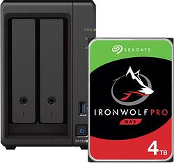 Foto van Synology ds723+ + seagate ironwolf pro 4tb