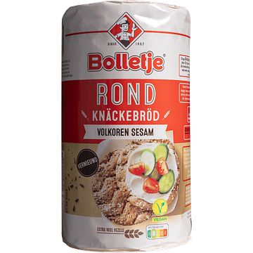 Foto van Bolletje rond knackebrod volkoren sesam 250g bij jumbo