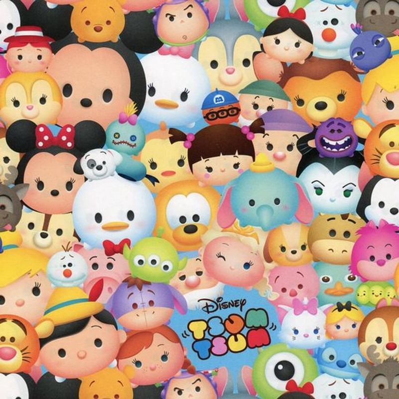 Foto van Disney tsum tsum kaftpapier schoolboeken - 5 rollen