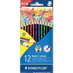 Foto van Staedler kleurpotloden noris colour, ophangdoos met 12 stuks in geassorteerde kleuren