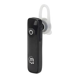 Foto van Manhattan 179614 in ear headset bluetooth mobiele telefoon mono zwart volumeregeling