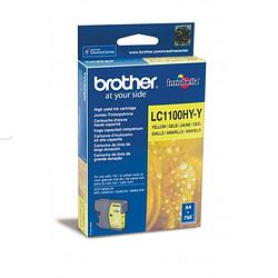 Foto van Brother inktcartridge, 750 pagina'ss, oem lc-1100hyy, geel 5 stuks