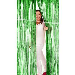 Foto van Groene versiering folie deurgordijn - feestdeurgordijnen