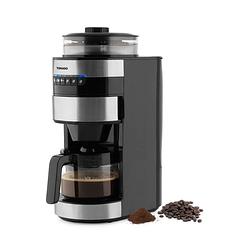 Foto van Tomado tgb0801s - grind & brew koffiezetapparaat - filterkoffie - koffiebonen - 0.75 l inhoud - rvs/zwart