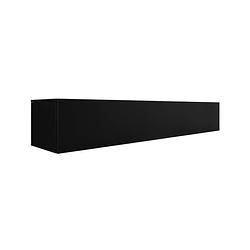 Foto van Meubella tv-meubel dario - mat zwart - 180 cm - met led