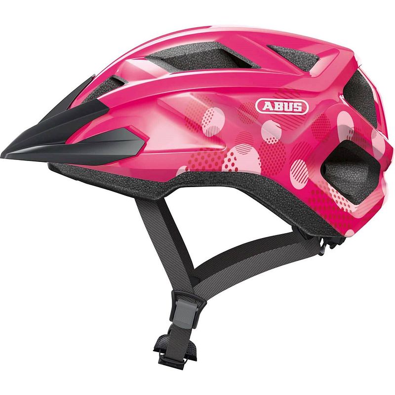 Foto van Abus helm mountz fuchsia pink m 52-57cm