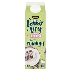 Foto van Jumbo lekker vrij van lactose magere yoghurt 1l