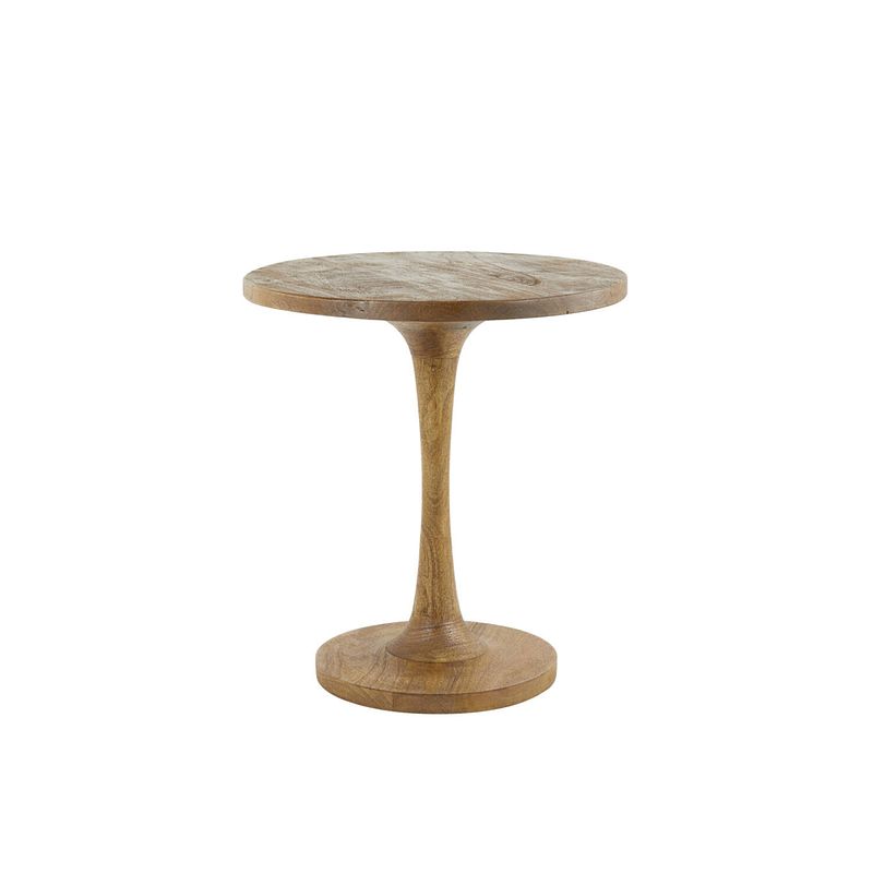 Foto van Side table 50x55 cm bicaba wood matt dark brown