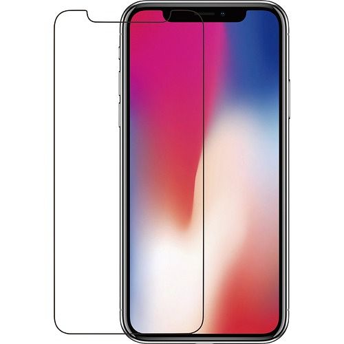 Foto van Azuri tempered glass screen protector voor apple iphone x smartphone screenprotector zwart