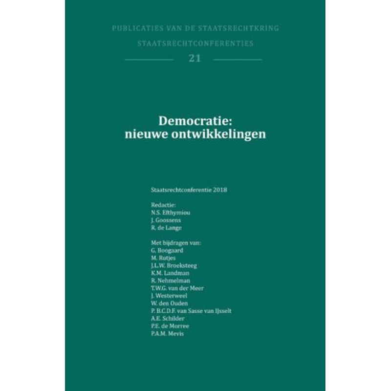 Foto van Democratie: nieuwe ontwikkelingen - publikaties