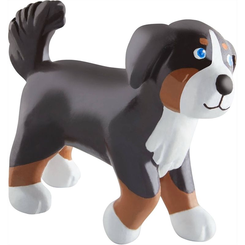 Foto van Little friends poppenhuispop hond leika junior pvc 7,5 cm bruin