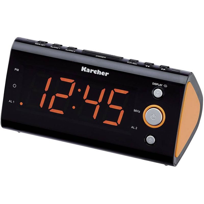 Foto van Karcher ur 1040 wekkerradio vhf (fm) oranje