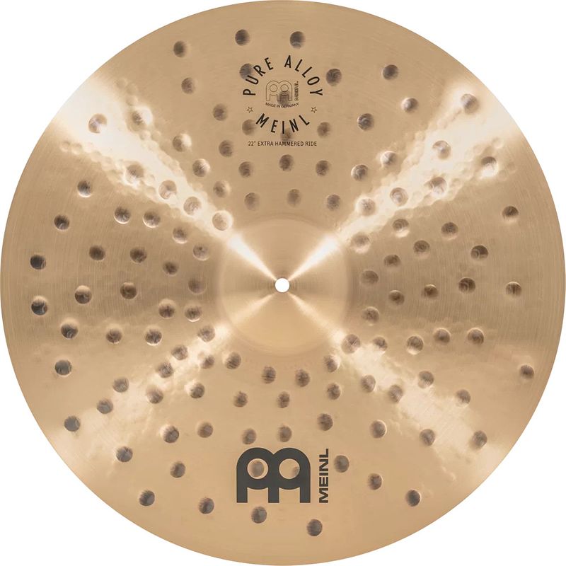 Foto van Meinl pure alloy extra hammered ride 22 inch ride bekken