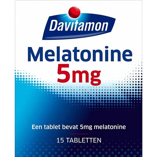 Foto van Davitamon melatonine 5 mg tabletten