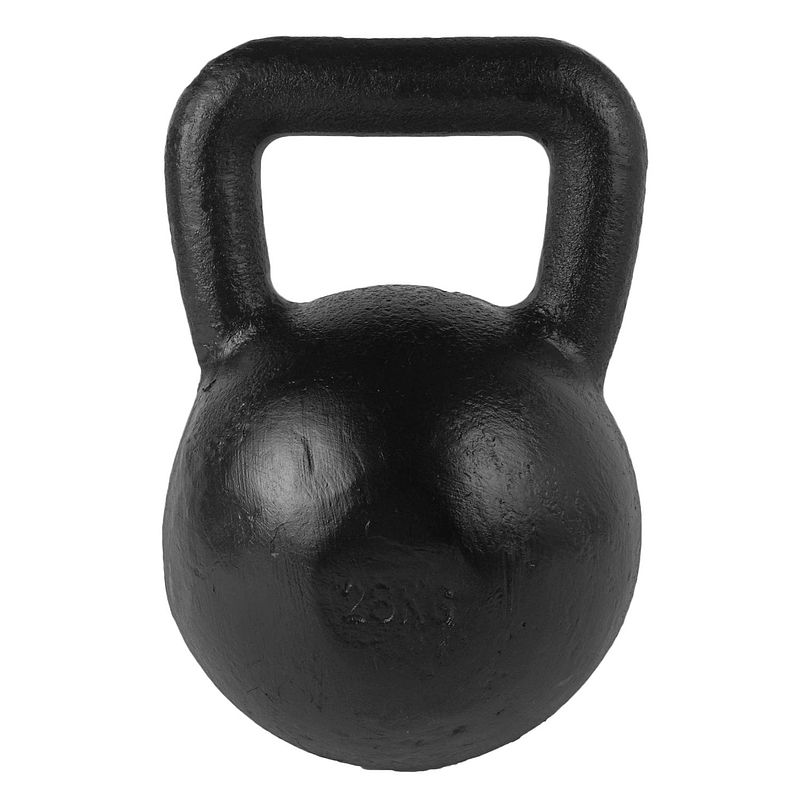 Foto van Tunturi kettlebell gietijzer 28 kg zwart