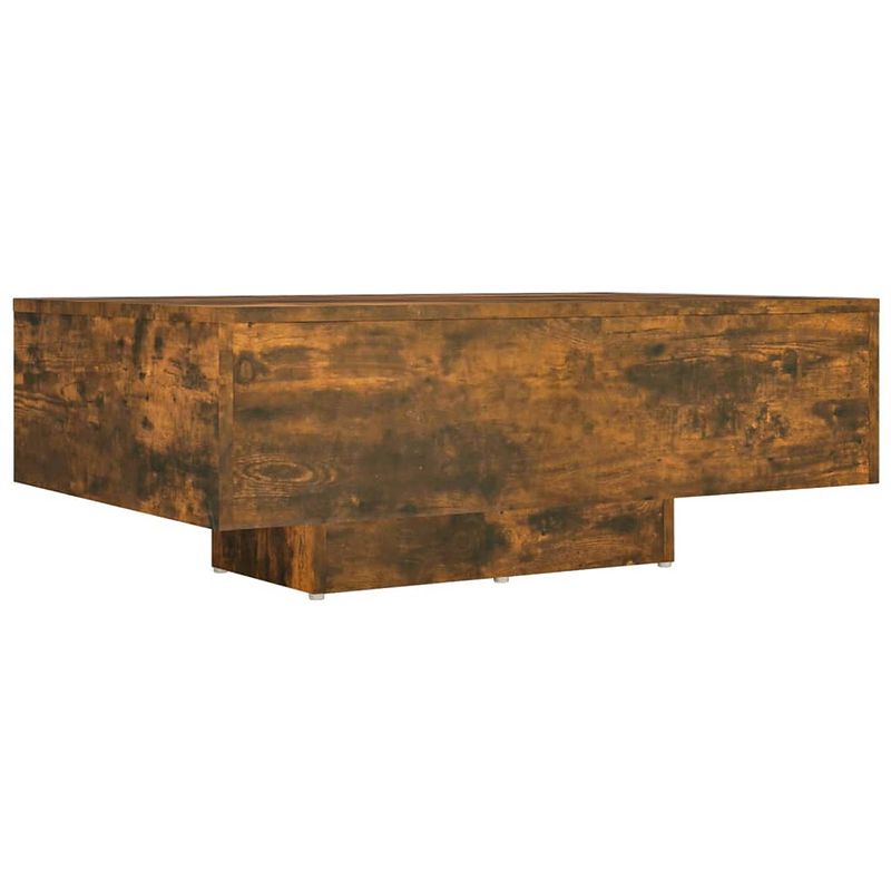 Foto van The living store salontafel - gerookt eiken - 85x55x31 cm - praktisch materiaal