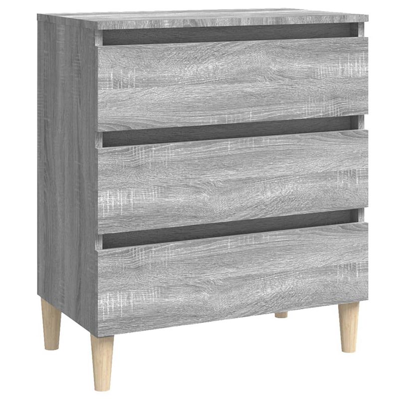 Foto van Vidaxl dressoir 60x35x69 cm bewerkt hout grijs sonoma eikenkleurig