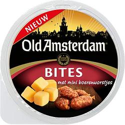 Foto van Old amsterdam kaas 48+ met boerenworstjes 80g bij jumbo