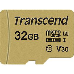 Foto van Transcend premium 500s microsdhc-kaart 32 gb class 10, uhs-i, uhs-class 3, v30 video speed class incl. sd-adapter