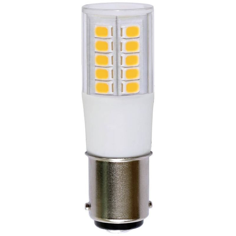 Foto van Lightme lm85356 led-lamp energielabel e (a - g) b15d 4.9 w = 48 w warmwit (ø x h) 18 mm x 57 mm 1 stuk(s)