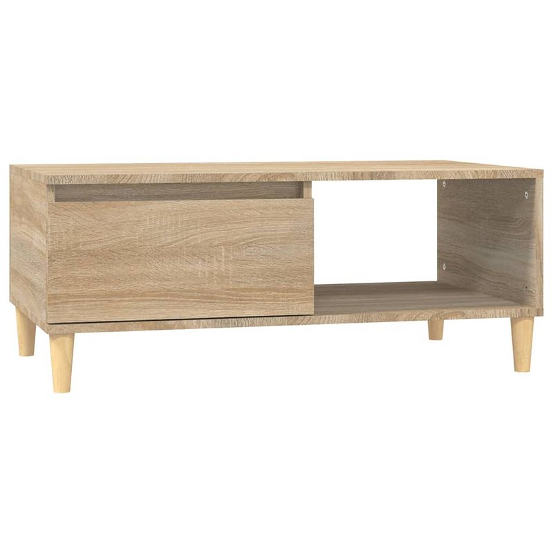 Foto van Vidaxl salontafel 90x50x36,5 cm bewerkt hout sonoma eikenkleurig