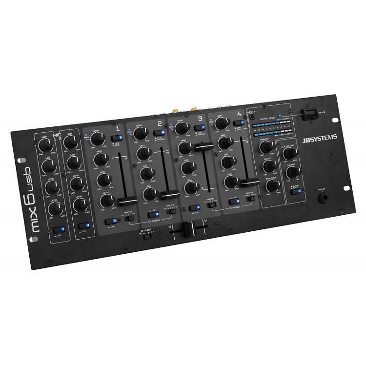 Foto van Jb systems mix6usb 19 inch rackmixer