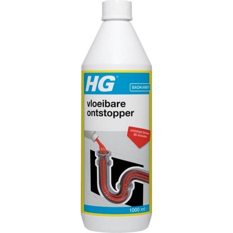 Foto van Hg vloeibare ontstopper - 1 l - 2 stuks !