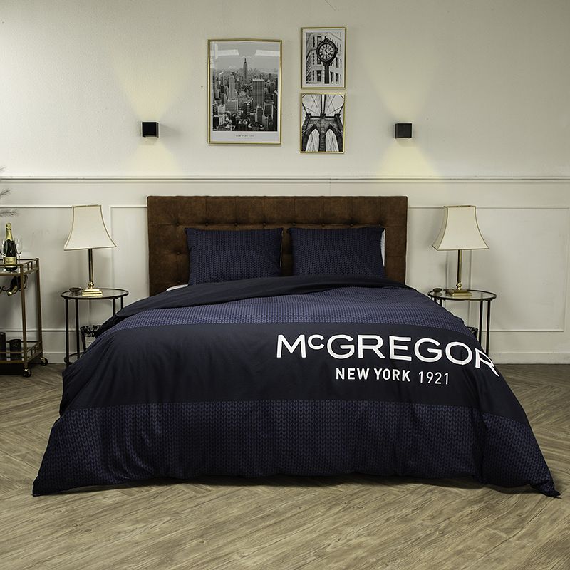 Foto van Mcgregor mcgregor midtown blue dekbedovertrek 1-persoons (140 x 240 cm + 1 kussensloop) dekbedovertrek