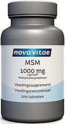 Foto van Nova vitae msm 1000mg tabletten 100st