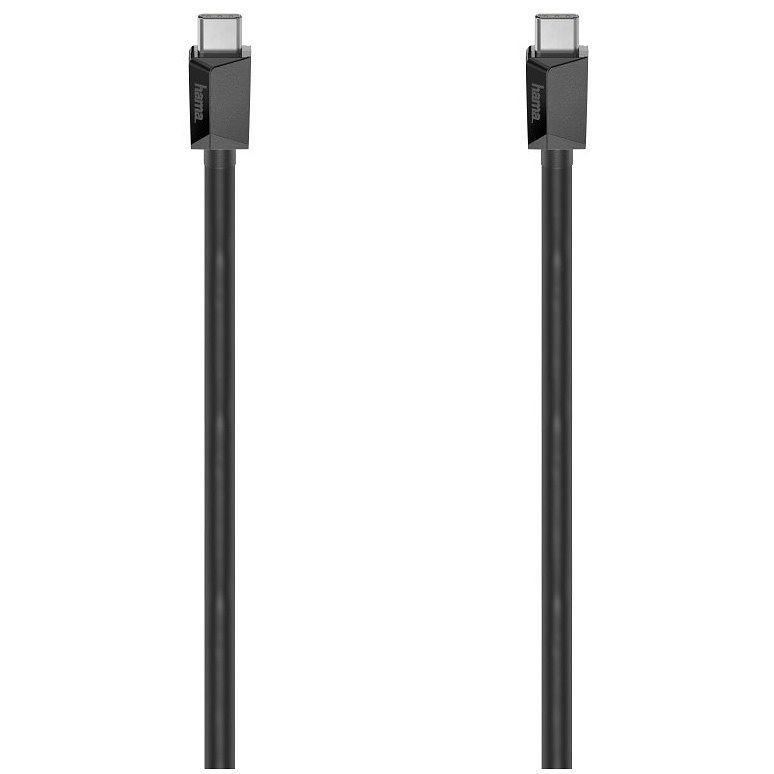 Foto van Hama usb-c-kabel full-featured, emarker, usb 3.2 gen2, 10 gbit/s, 1,00 m kabel zwart