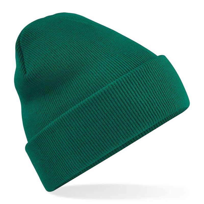 Foto van Beechfield original cuffed beanie bottle green