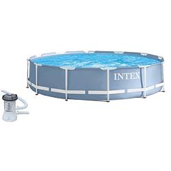 Foto van Intex prism frame opzetzwembad met filterpomp - 366 x 76 cm