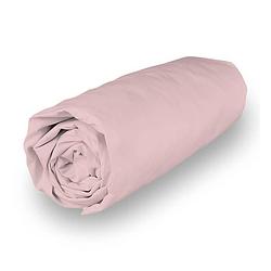 Foto van Soleil d'socre hoeslaken camille - percal katoen - 90 x 190 cm - roze