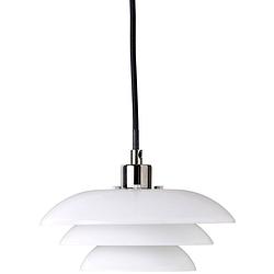 Foto van Dyberg larsen hanglamp dl20 opal led 20 x 9 cm staal 5w wit