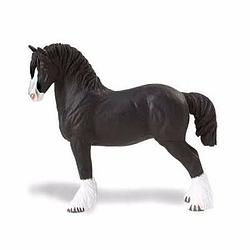Foto van Plastic speelgoed figuur shire paard hengst 12 cm