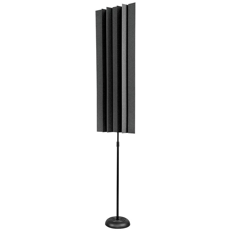 Foto van Auralex stand-mounted lenrd charcoal 30x30x122cm bass trap grijs (4-delig)