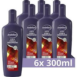 Foto van Andrelon men shampoo sterk & verzorgend 6 x 300ml bij jumbo