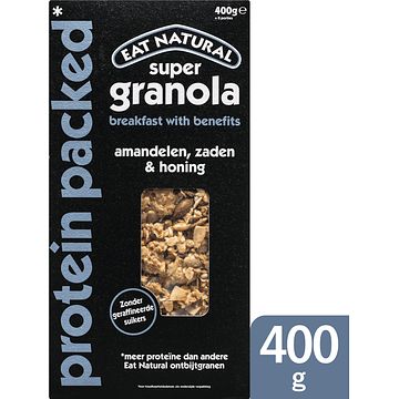 Foto van Eat natural super granola amandelen, zaden & honing 400g bij jumbo