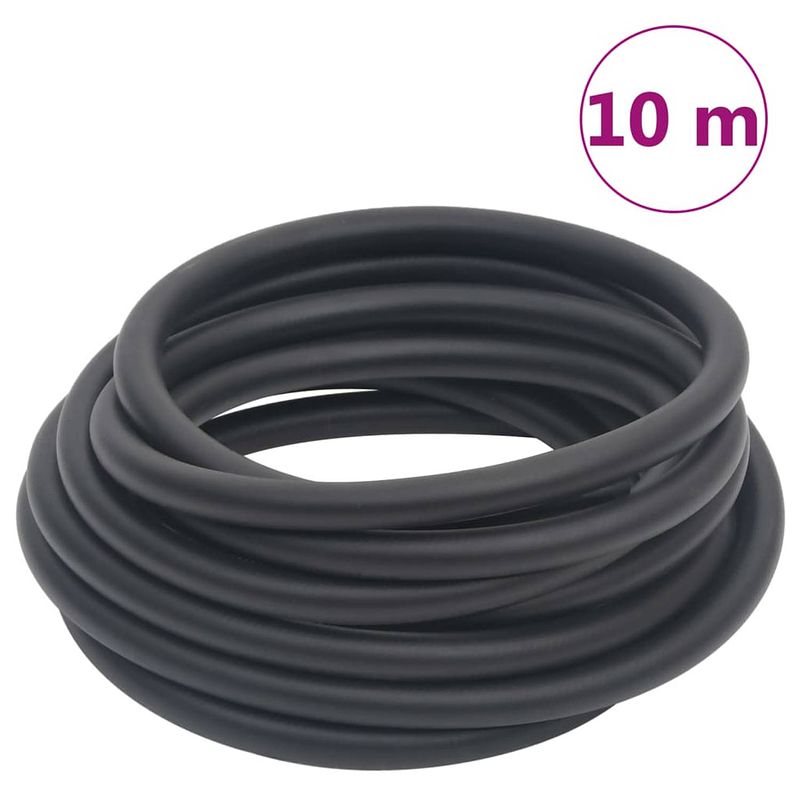 Foto van Vidaxl luchtslang hybride 10 m rubber en pvc zwart