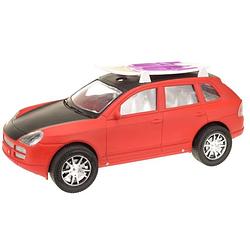 Foto van Toi-toys auto met surfboard rood 31 cm