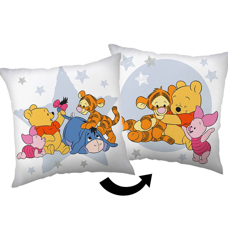 Foto van Disney winnie the pooh sierkussen stars - 35 x 35 cm - polyester