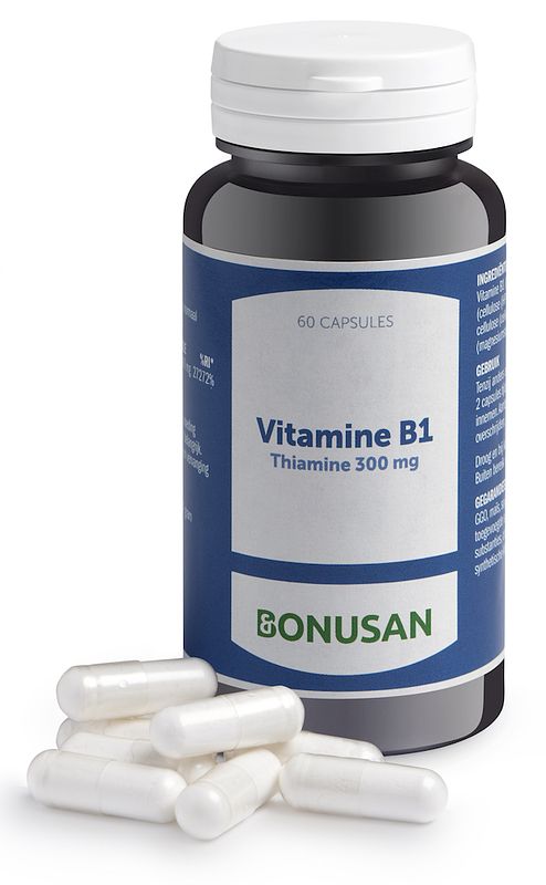 Foto van Bonusan vitamine b1 thiamine 300mg capsules