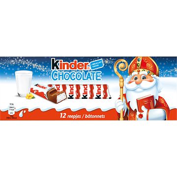 Foto van Kinder chocolate 12 reepjes 150g bij jumbo