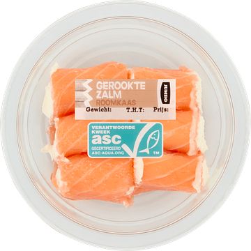 Foto van 3 voor € 6,00 | jumbo gerookte zalm roomkaas 75g aanbieding bij jumbo