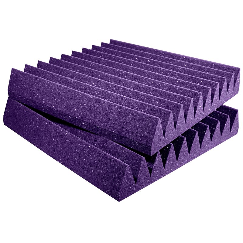 Foto van Auralex studiofoam wedges purple 61x61x10cm absorber paars (6-delig)