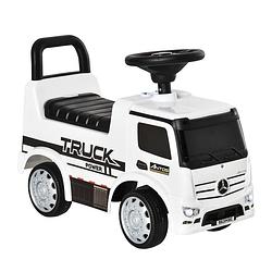 Foto van Loopwagen - speelgoed 1 jaar - auto speelgoed jongens - wit - 62,5 l x 28,5 b x 45 h cm