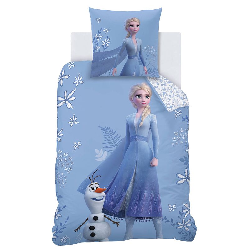 Foto van Disney frozen dekbedovertrek magical season - eenpersoons - 140 x 200 cm - katoen