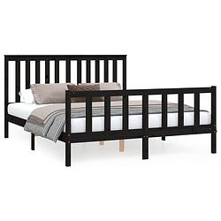 Foto van The living store bedframe - bedframes - 205.5 x 166 x 101 cm - massief grenenhout