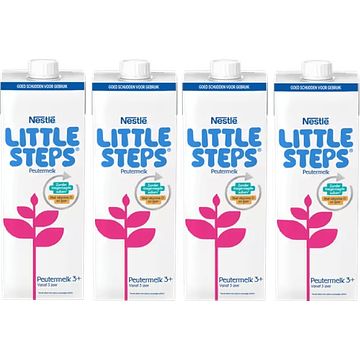 Foto van Little steps® peutermelk 3+ 4 x 1l bij jumbo